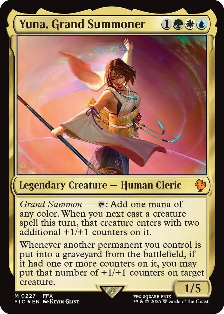 Yuna, Grand Summoner (Surge Foil) [FINAL FANTASY Commander]