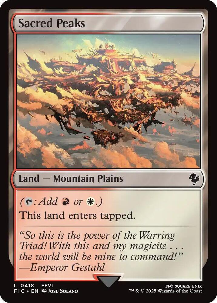 Sacred Peaks [FINAL FANTASY Commander]