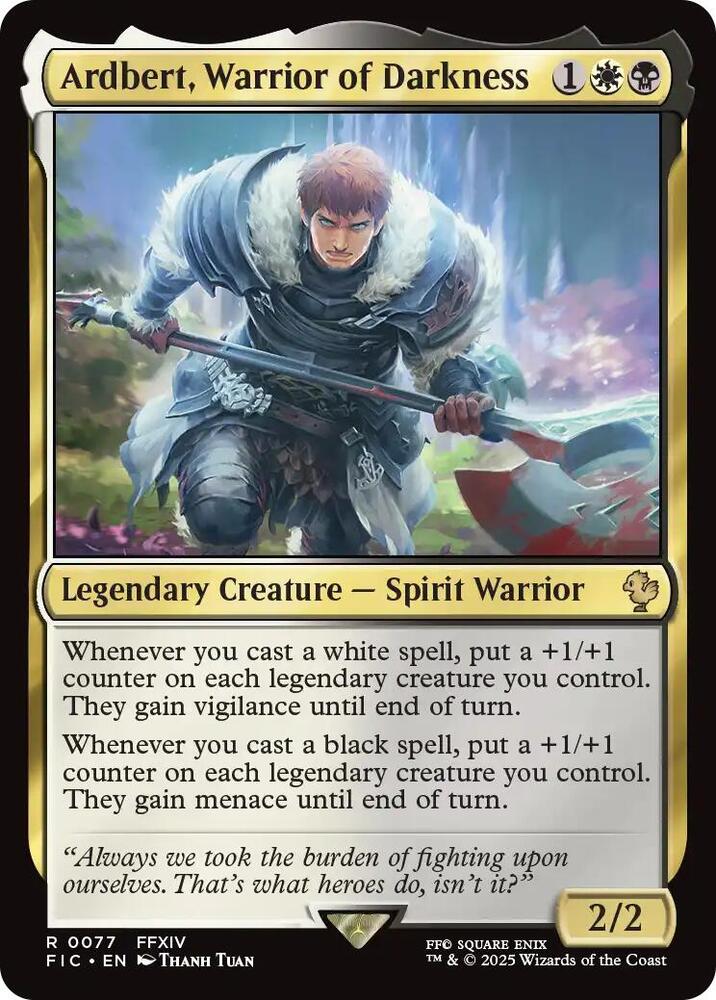 Ardbert, Warrior of Darkness [FINAL FANTASY Commander]
