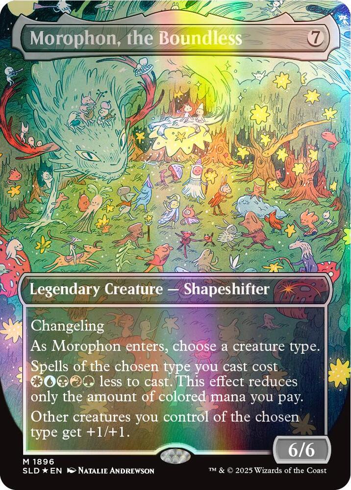 Morophon, the Boundless (Display Commander) - Thick Stock (Double Rainbow Foil) [Secret Lair Drop Series]