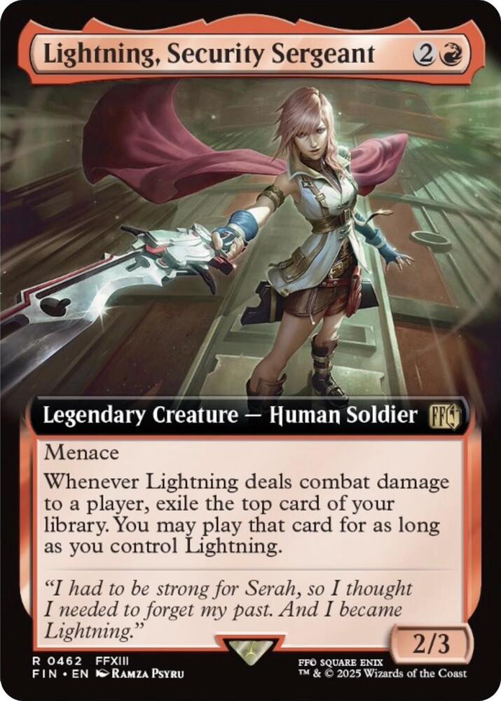 Lightning, Security Sergeant (Extended Art) [FINAL FANTASY]