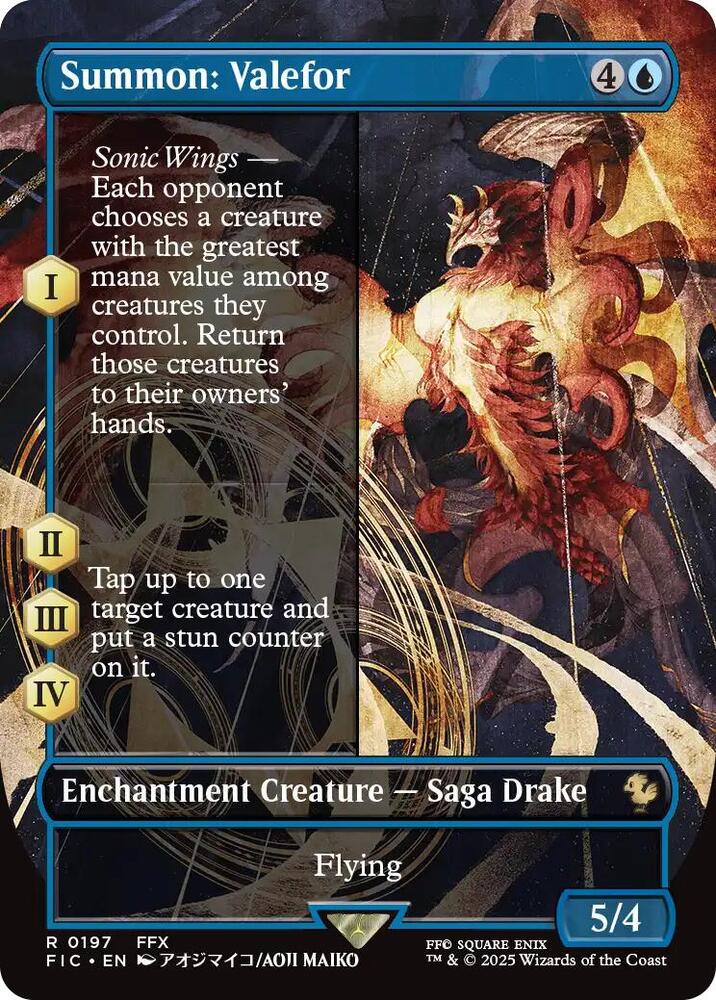 Summon: Valefor (Borderless) [FINAL FANTASY Commander]