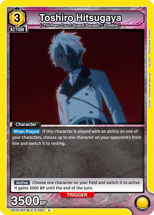 Toshiro Hitsugaya (005) (UEX01BT/BLC-2-005) [UEX01BT: BLEACH: Thousand-Year Blood War Vol.2]