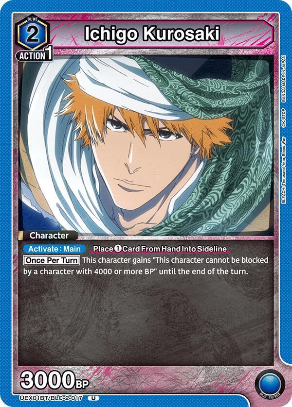 Ichigo Kurosaki (017) (UEX01BT/BLC-2-017) [UEX01BT: BLEACH: Thousand-Year Blood War Vol.2]