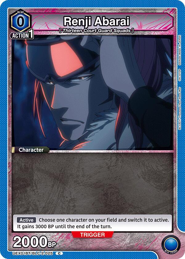 Renji Abarai (025) (UEX01BT/BLC-2-025) [UEX01BT: BLEACH: Thousand-Year Blood War Vol.2]