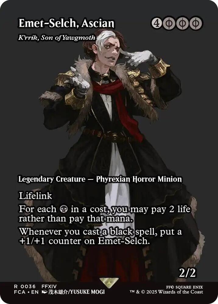 Emet-Selch, Ascian - K'rrik, Son of Yawgmoth (Showcase) [FINAL FANTASY : Through the Ages]
