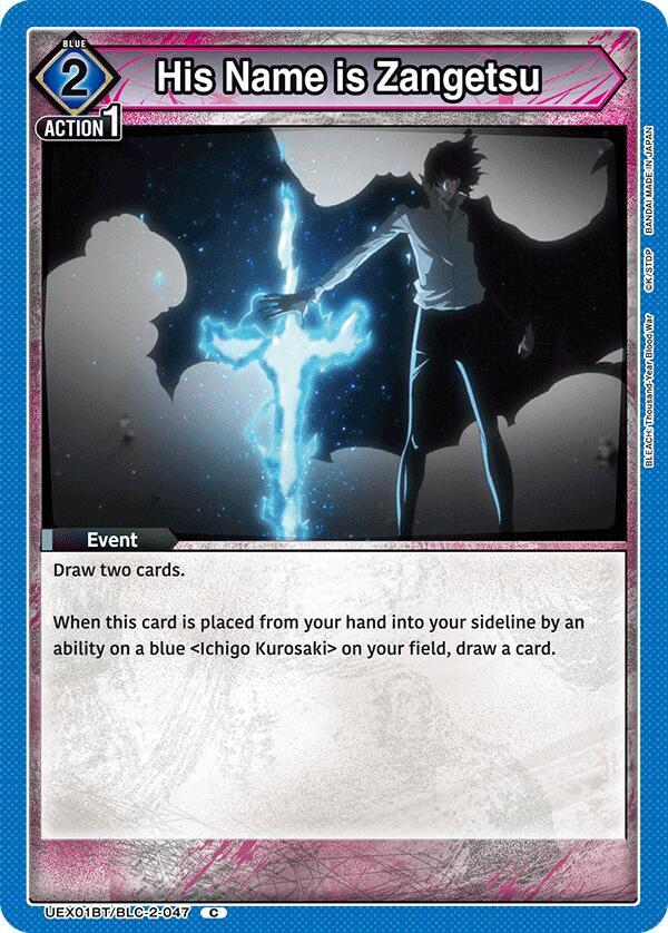 His Name is Zangetsu (UEX01BT/BLC-2-047) [UEX01BT: BLEACH: Thousand-Year Blood War Vol.2]