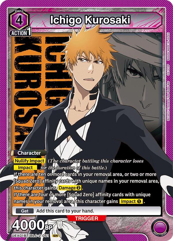 Ichigo Kurosaki (051) (UEX01BT/BLC-2-051) [UEX01BT: BLEACH: Thousand-Year Blood War Vol.2]