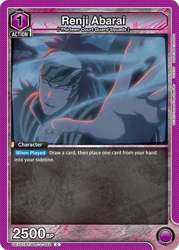Renji Abarai (052) (UEX01BT/BLC-2-052) [UEX01BT: BLEACH: Thousand-Year Blood War Vol.2]