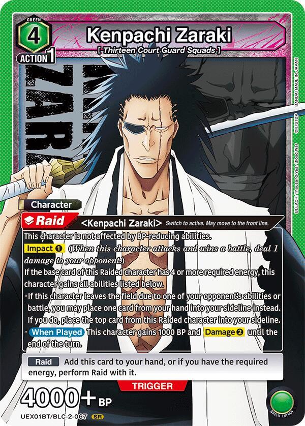 Kenpachi Zaraki (067) (UEX01BT/BLC-2-067) [UEX01BT: BLEACH: Thousand-Year Blood War Vol.2]