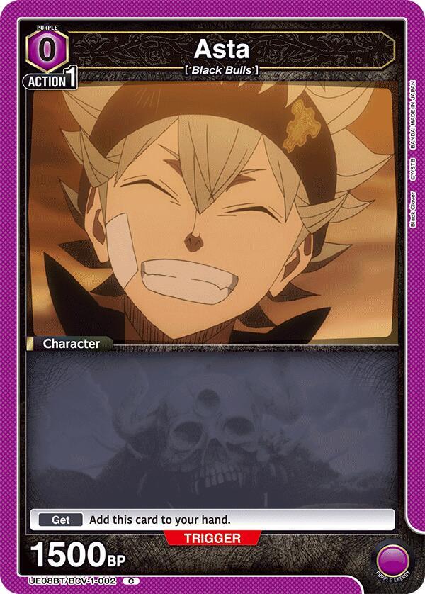 Asta (002) (UE08BT/BCV-1-002) [UE08BT: Black Clover]