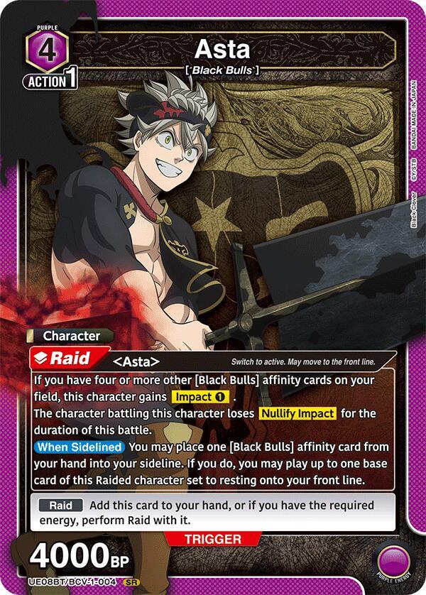 Asta (004) (UE08BT/BCV-1-004) [UE08BT: Black Clover]