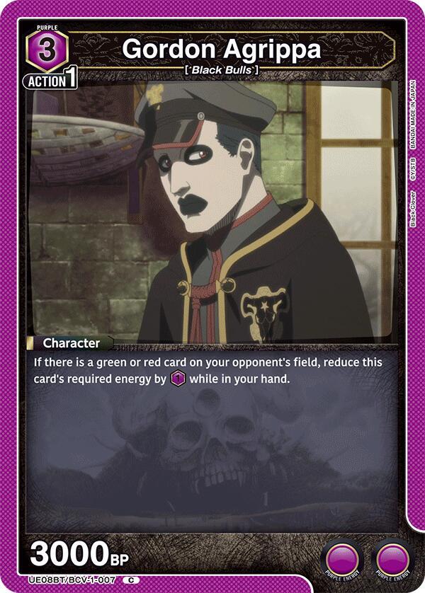 Gordon Agrippa (UE08BT/BCV-1-007) [UE08BT: Black Clover]