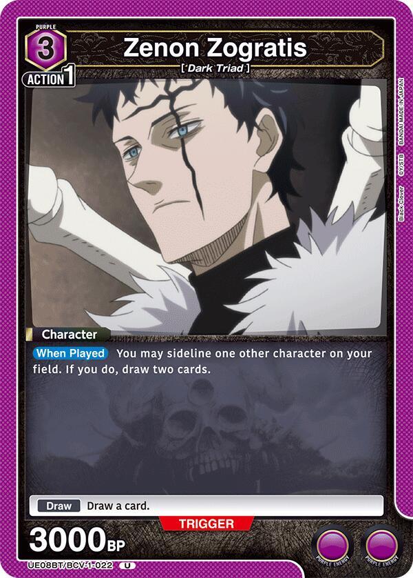 Zenon Zogratis (022) (UE08BT/BCV-1-022) [UE08BT: Black Clover]