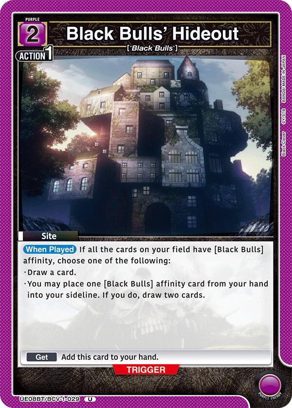 Black Bulls' Hideout (UE08BT/BCV-1-029) [UE08BT: Black Clover]