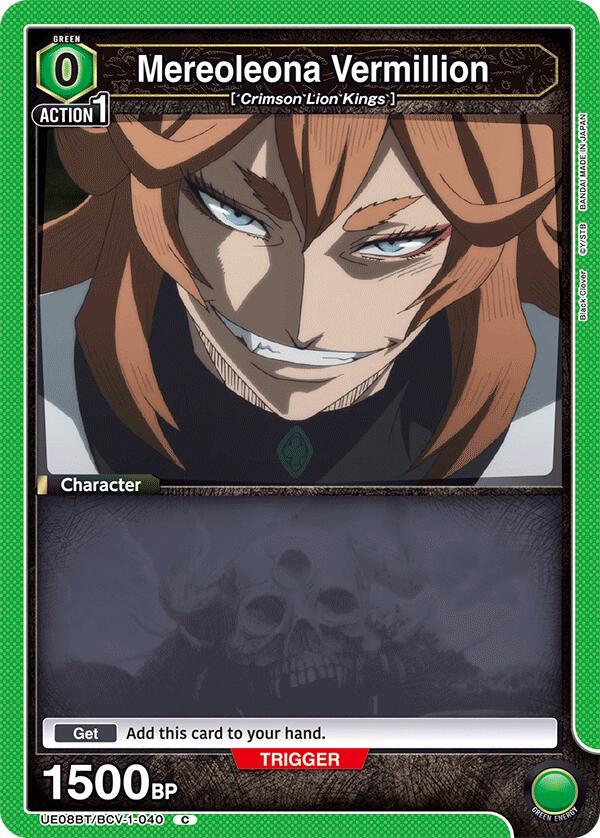 Mereoleona Vermillion (040) (UE08BT/BCV-1-040) [UE08BT: Black Clover]