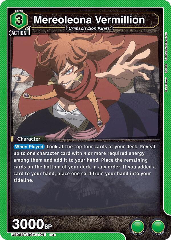 Mereoleona Vermillion (041) (UE08BT/BCV-1-041) [UE08BT: Black Clover]