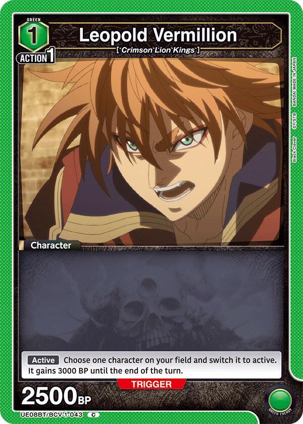Leopold Vermillion (UE08BT/BCV-1-043) [UE08BT: Black Clover]