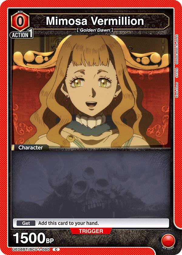 Mimosa Vermillion (090) (UE08BT/BCV-1-090) [UE08BT: Black Clover]