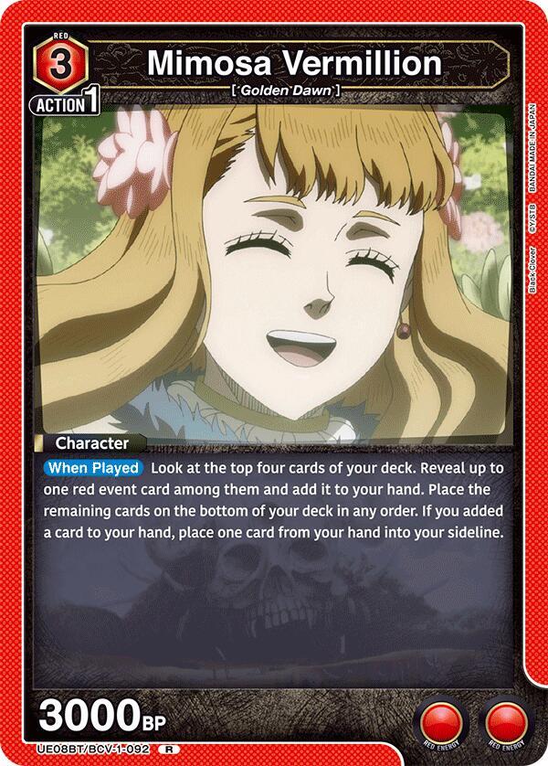 Mimosa Vermillion (092) (UE08BT/BCV-1-092) [UE08BT: Black Clover]