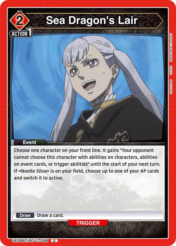 Sea Dragon's Lair (UE08BT/BCV-1-098) [UE08BT: Black Clover]