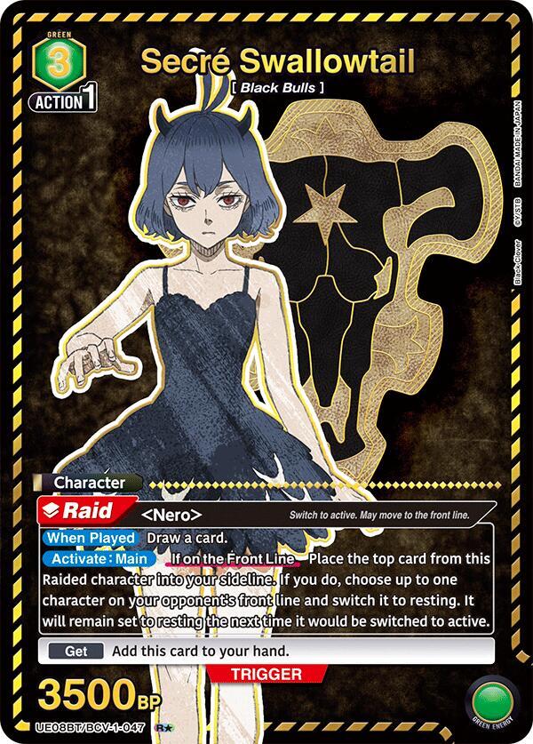 Secre Swallowtail (R*) (UE08BT/BCV-1-047) [UE08BT: Black Clover]