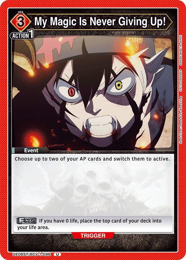 My Magic Is Never Giving Up! (UE08ST/BCV-1-096) [UE08ST: Black Clover Starter Deck]