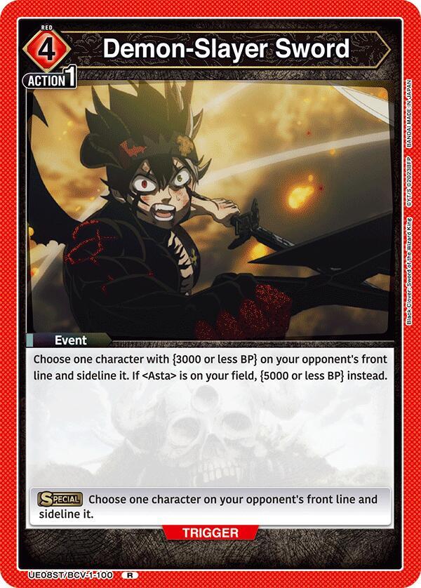 Demon-Slayer Sword (UE08ST/BCV-1-100) [UE08ST: Black Clover Starter Deck]