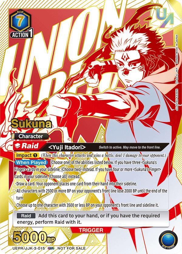 Sukuna (UEPR/JJK-3-015) [Union Arena Promotion Cards]