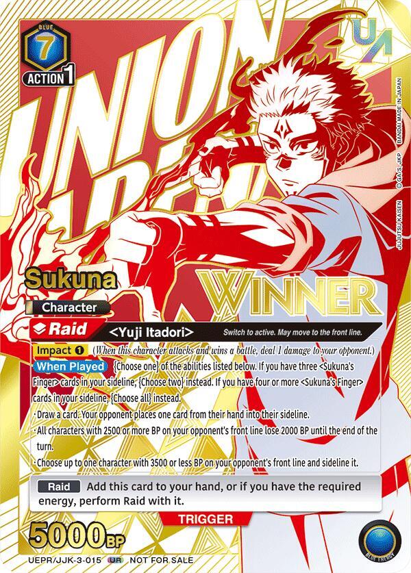 Sukuna (Winner) (UEPR/JJK-3-015) [Union Arena Promotion Cards]