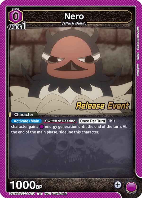 Nero (010) (UEPR/BCV-1-010) [UE08BT: Black Clover Release Event Cards]