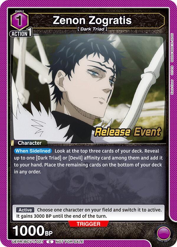 Zenon Zogratis (021) (UEPR/BCV-1-021) [UE08BT: Black Clover Release Event Cards]