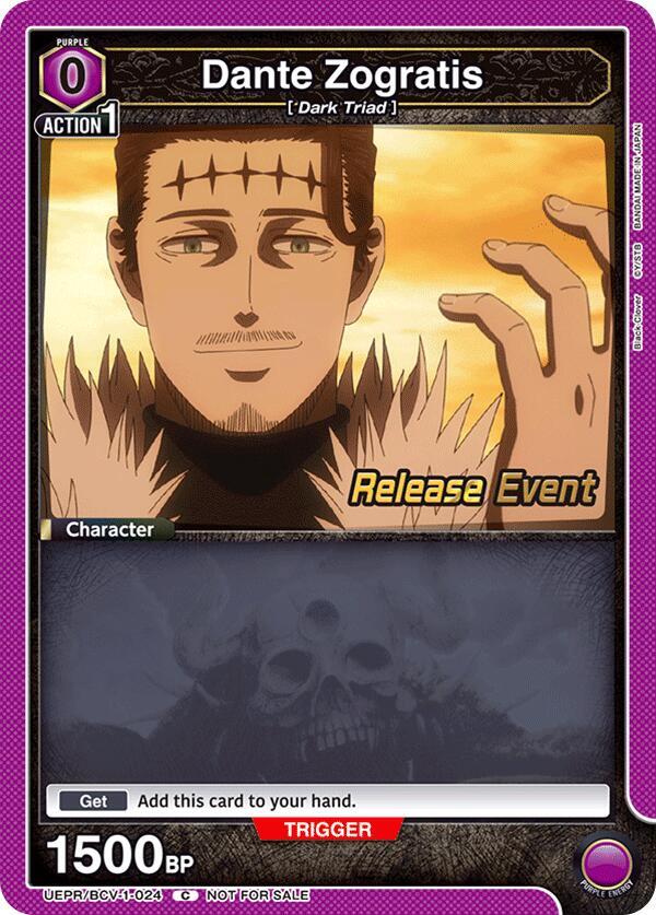 Dante Zogratis (024) (UEPR/BCV-1-024) [UE08BT: Black Clover Release Event Cards]