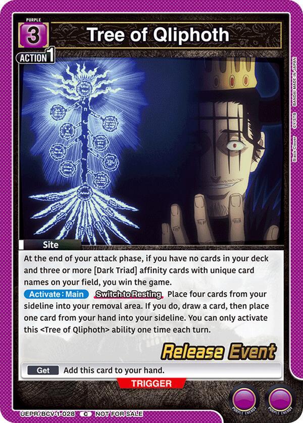 Tree of Qliphoth (UEPR/BCV-1-028) [UE08BT: Black Clover Release Event Cards]