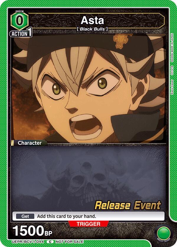 Asta (044) (UEPR/BCV-1-044) [UE08BT: Black Clover Release Event Cards]