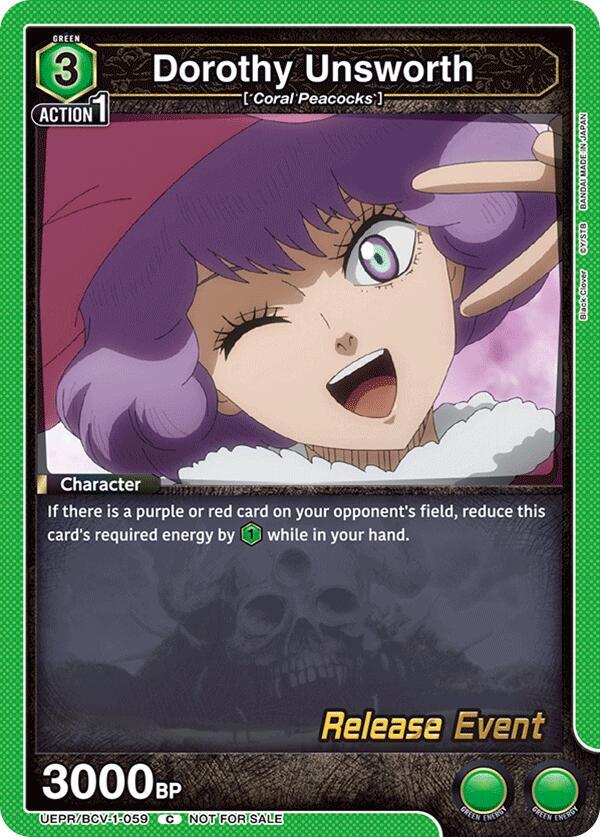 Dorothy Unsworth (UEPR/BCV-1-059) [UE08BT: Black Clover Release Event Cards]