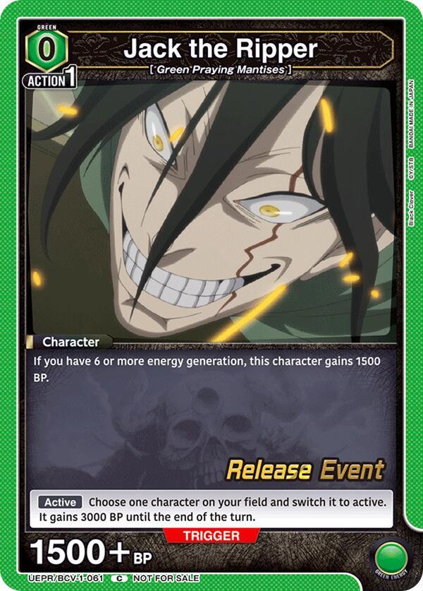 Jack the Ripper (UEPR/BCV-1-061) [UE08BT: Black Clover Release Event Cards]
