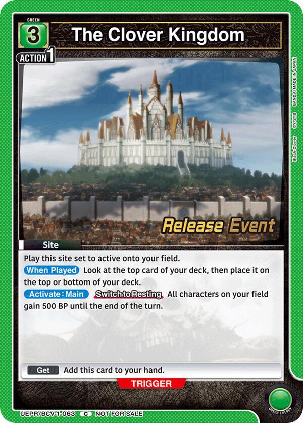 The Clover Kingdom (UEPR/BCV-1-063) [UE08BT: Black Clover Release Event Cards]