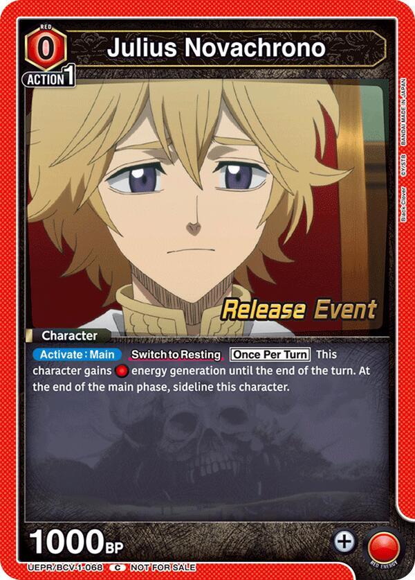 Julius Novachrono (068) (UEPR/BCV-1-068) [UE08BT: Black Clover Release Event Cards]