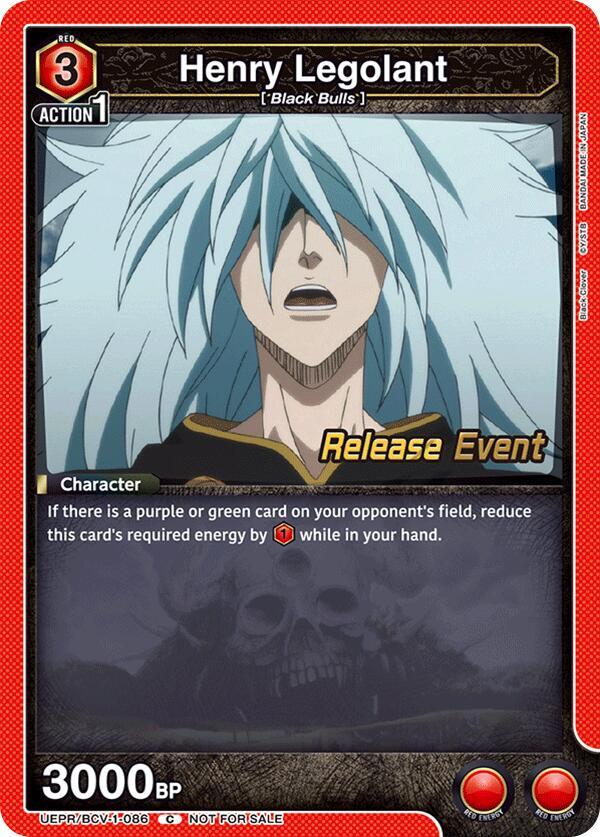Henry Legolant (UEPR/BCV-1-086) [UE08BT: Black Clover Release Event Cards]
