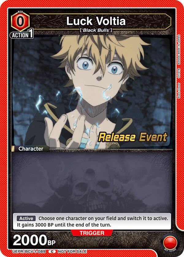 Luck Voltia (089) (UEPR/BCV-1-089) [UE08BT: Black Clover Release Event Cards]