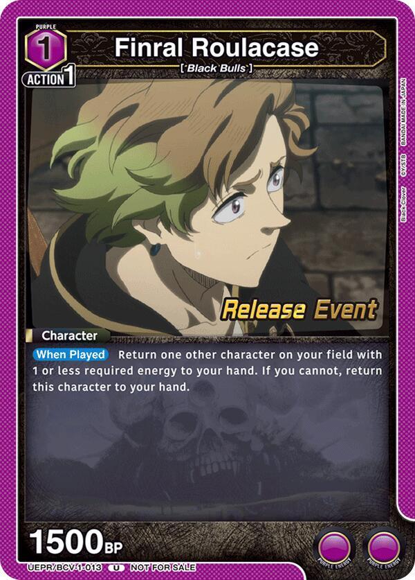 Finral Roulacase (013) (UEPR/BCV-1-013) [UE08BT: Black Clover Release Event Cards]