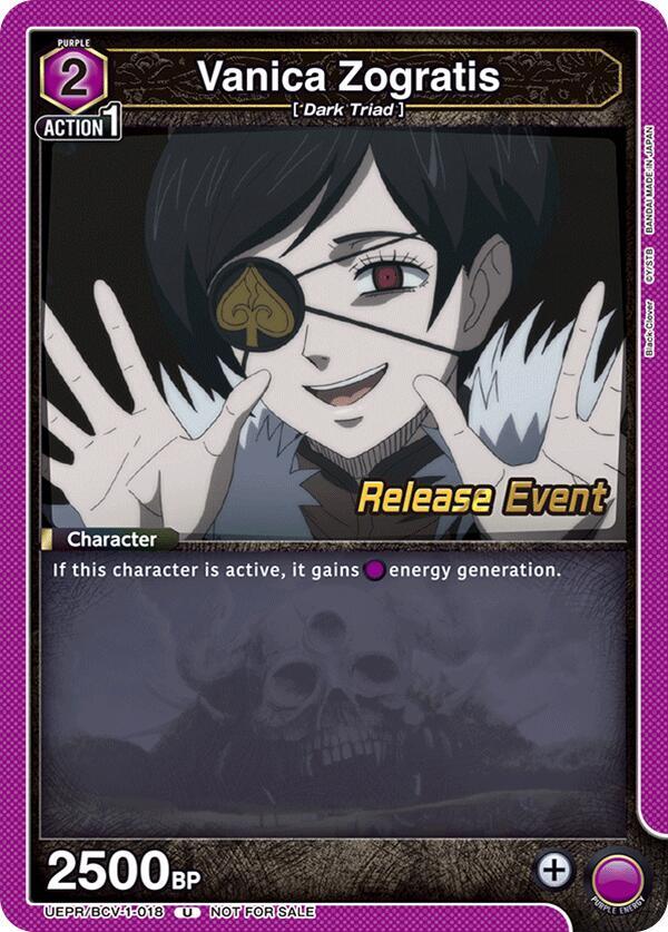 Vanica Zogratis (018) (UEPR/BCV-1-018) [UE08BT: Black Clover Release Event Cards]