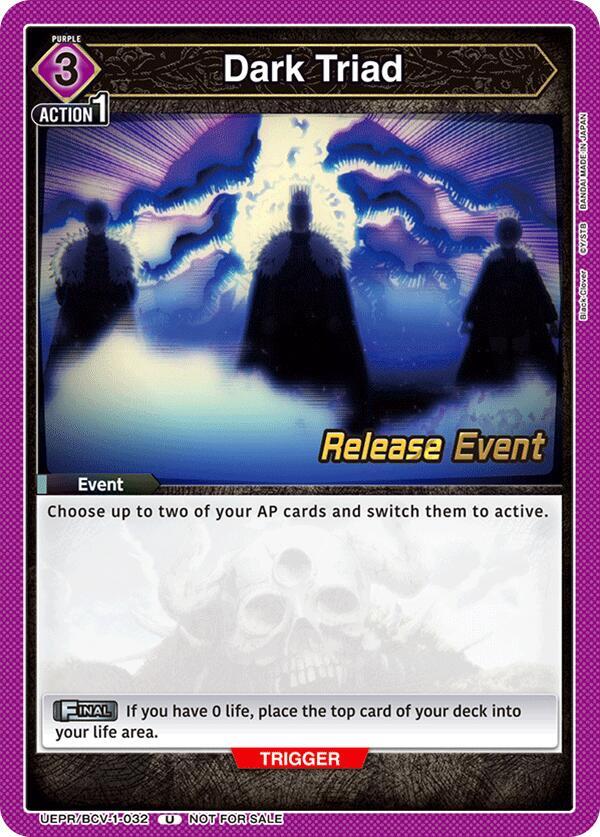 Dark Triad (UEPR/BCV-1-032) [UE08BT: Black Clover Release Event Cards]