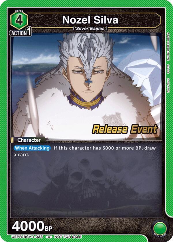 Nozel Silva (UEPR/BCV-1-038) [UE08BT: Black Clover Release Event Cards]