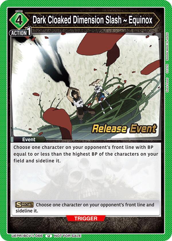 Dark Cloaked Dimension Slash ~ Equinox (UEPR/BCV-1-066) [UE08BT: Black Clover Release Event Cards]