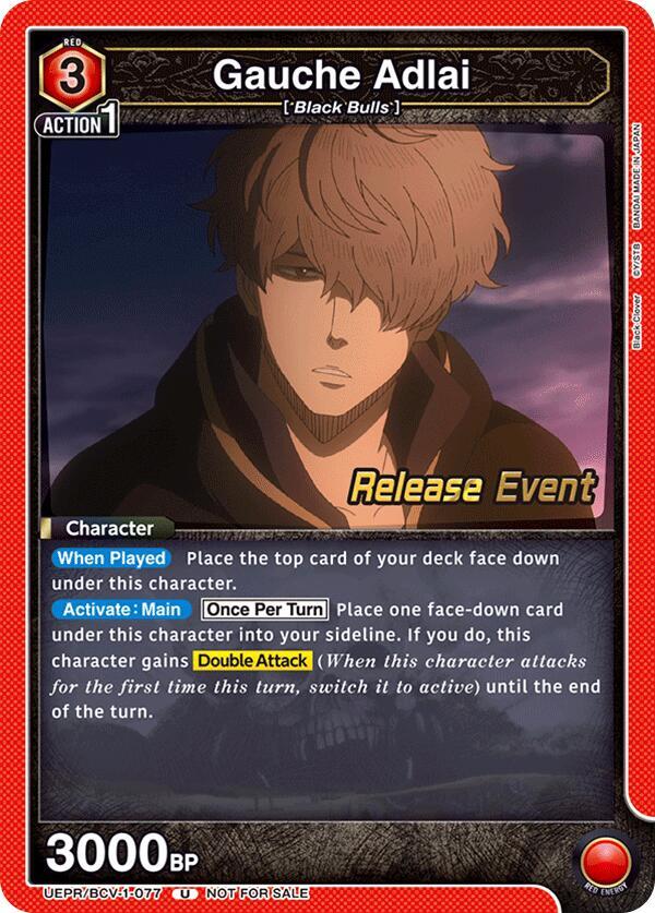 Gauche Adlai (077) (UEPR/BCV-1-077) [UE08BT: Black Clover Release Event Cards]