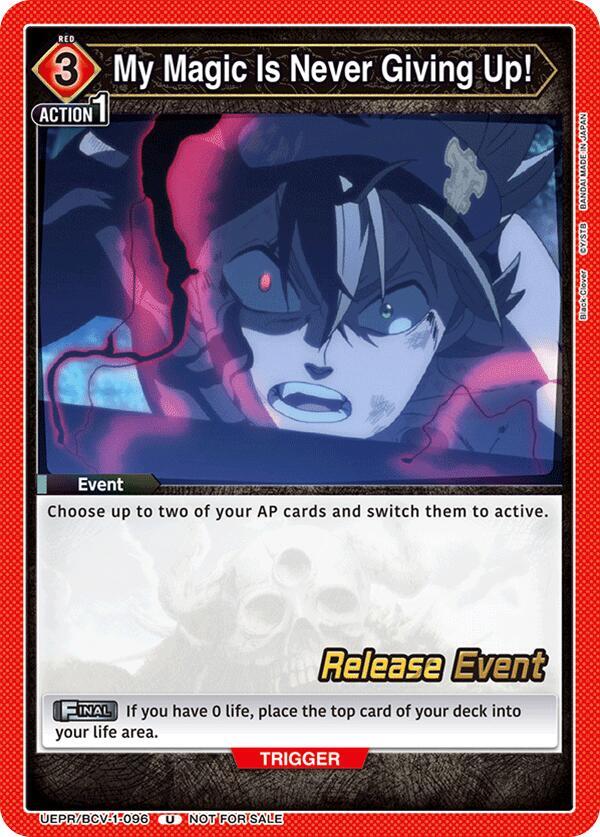 My Magic Is Never Giving Up! (UEPR/BCV-1-096) [UE08BT: Black Clover Release Event Cards]