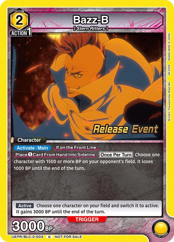 Bazz-B (UEPR/BLC-2-003) [UEX01BT: BLEACH: Thousand-Year Blood War Vol.2 Release Event Cards]