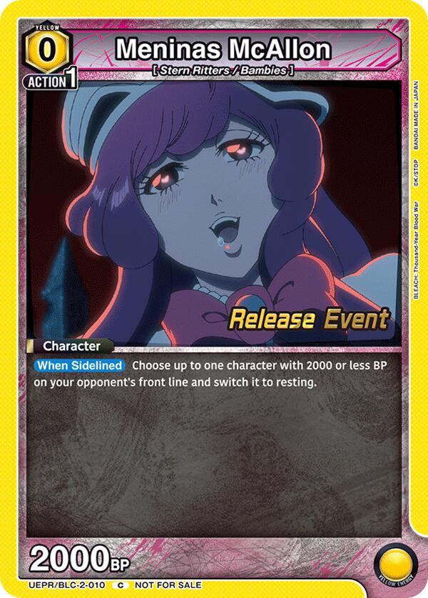 Meninas McAllon (UEPR/BLC-2-010) [UEX01BT: BLEACH: Thousand-Year Blood War Vol.2 Release Event Cards]